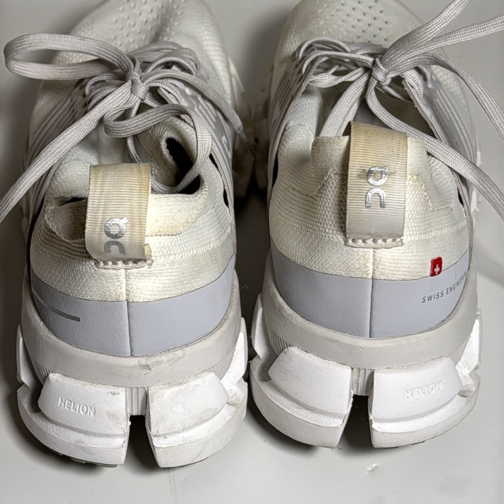 On Cloudswift 3 Womens 6.5 Shoes White Gray Sneaker Running Athletic Swiss - Picture 4 of 7